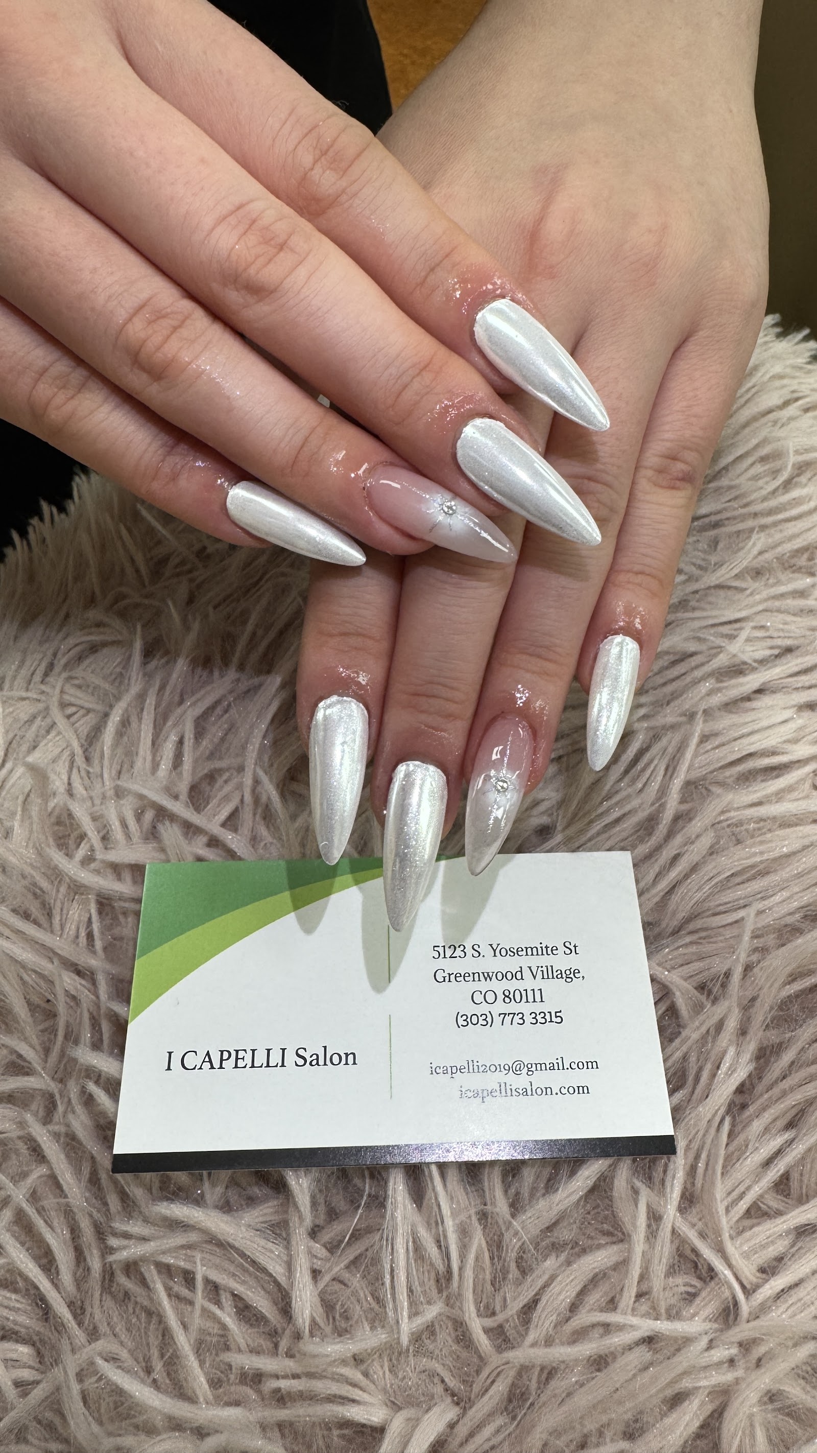 I Capelli Salon nail work in Greenwood Village, Colorado